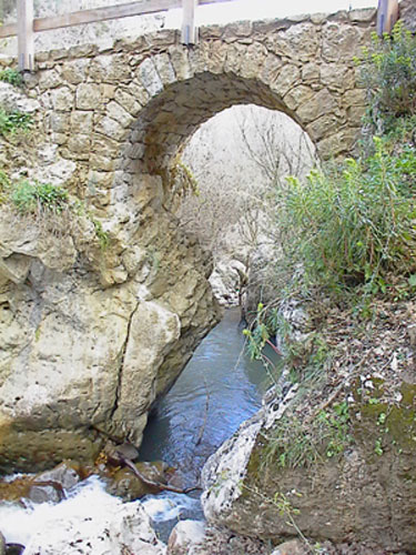 Ponte di pietra su un ruscello
[click per ingrandire l'immagine]