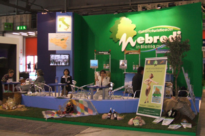 Lo stand del parco dei Nebrodi